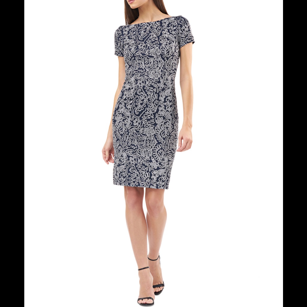 Js Collections Soutache Sheath Dress